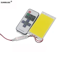 Диммируемый DC 12 В COB светодиодный панельный светильник 94x50 мм 15 Вт ультра яркий теплый натуральный холодный белый синий полоса лампа с радиочастотным пультом дистанционного управления