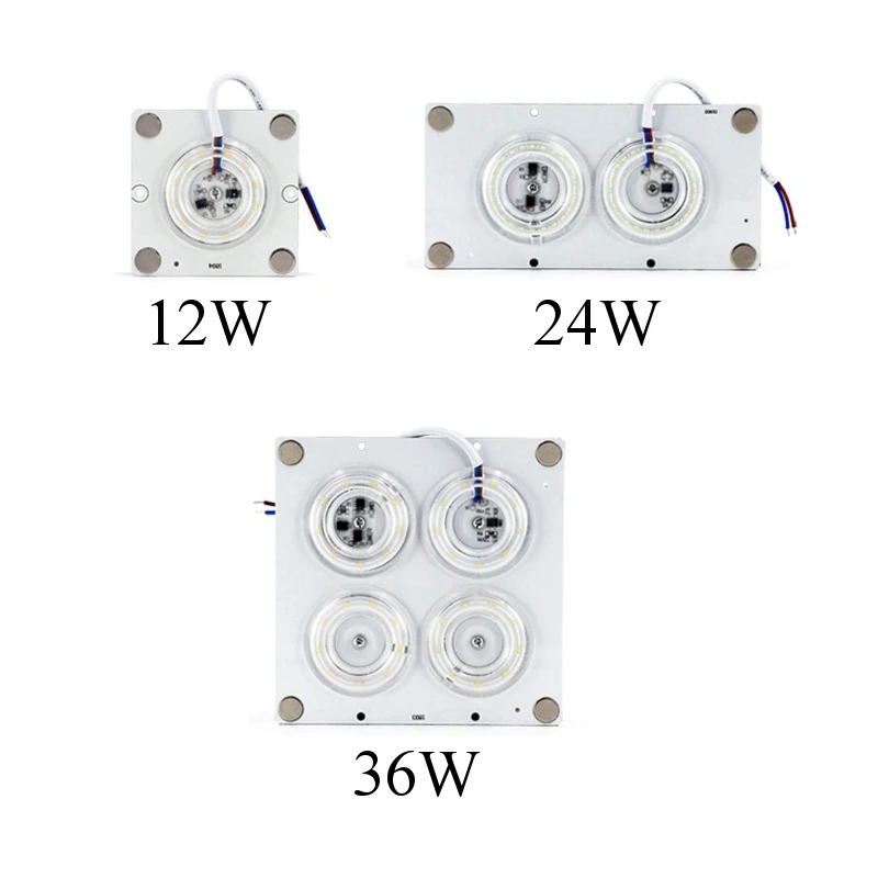 

Celling Lamp Lighting Source AC220V 12W 24W 36W LED Ceiling Panel Module Indoor White Light Source Replace Plate Magnetic Lamp