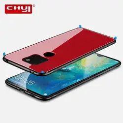 CHYI закаленное Стекло чехол для телефона для huawei P30 Коврики 20 9 10 Pro Full Cover для Honor P30 20 Etui защитные аксессуары оболочки