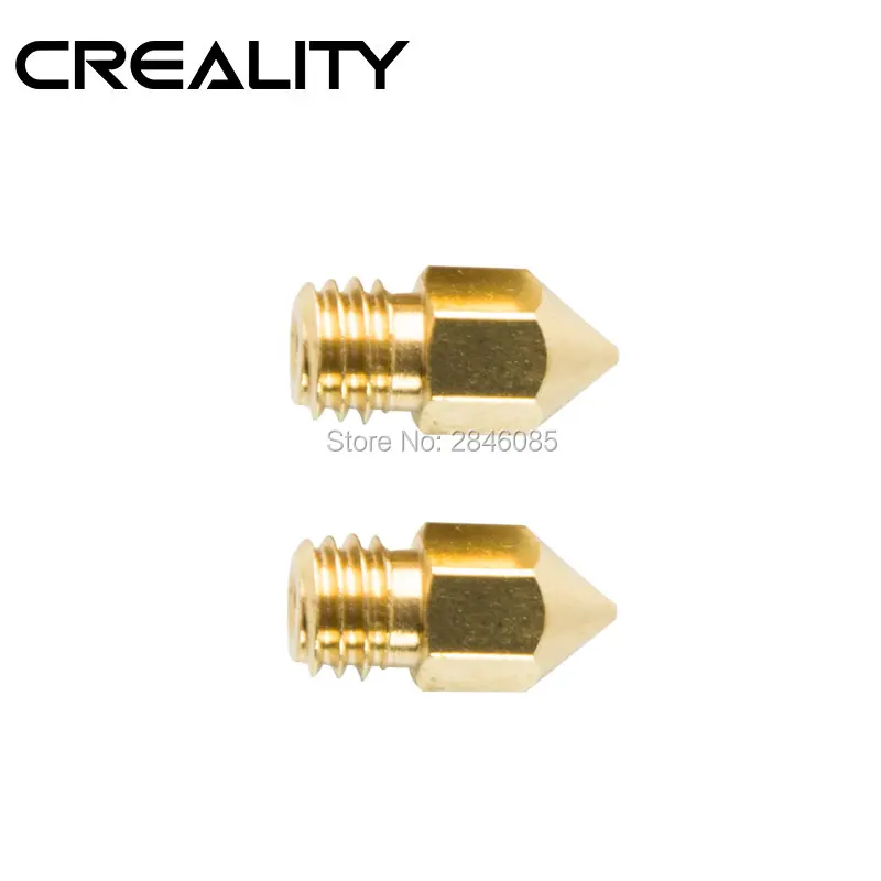 CREALITY 3D طابعة أجزاء فوهة 3 قطعة/الوحدة أحجام 0.3 مللي متر/0.4 مللي متر/0.5 مللي متر الطارد رأس الطباعة + 3 قطعة سخان كتلة غطاء سيليكون