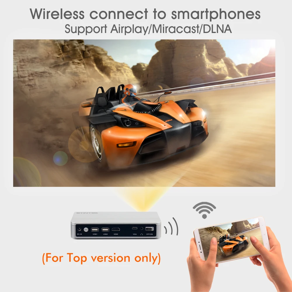 BYINTEK НЛО R9 Android WI FI видео микро Портативный Мини светодиодный 3D DLP умный проектор