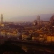 High angle view of Florence Italy Poster Print (36 x 12) | Дом и сад