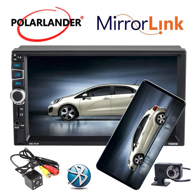 Автомобильное радио 2 Din 7 &quot Bluetooth Mp4/Mp5 зеркало задней камеры ссылка для Android DVR без