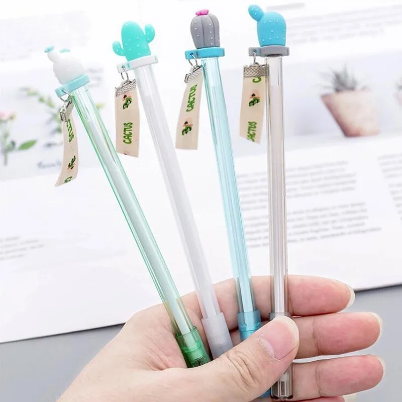 

1PCS Small Fresh Cactus Gel Pen Black Ink Color High Quality School Student Stationery And Office Supplies Pen