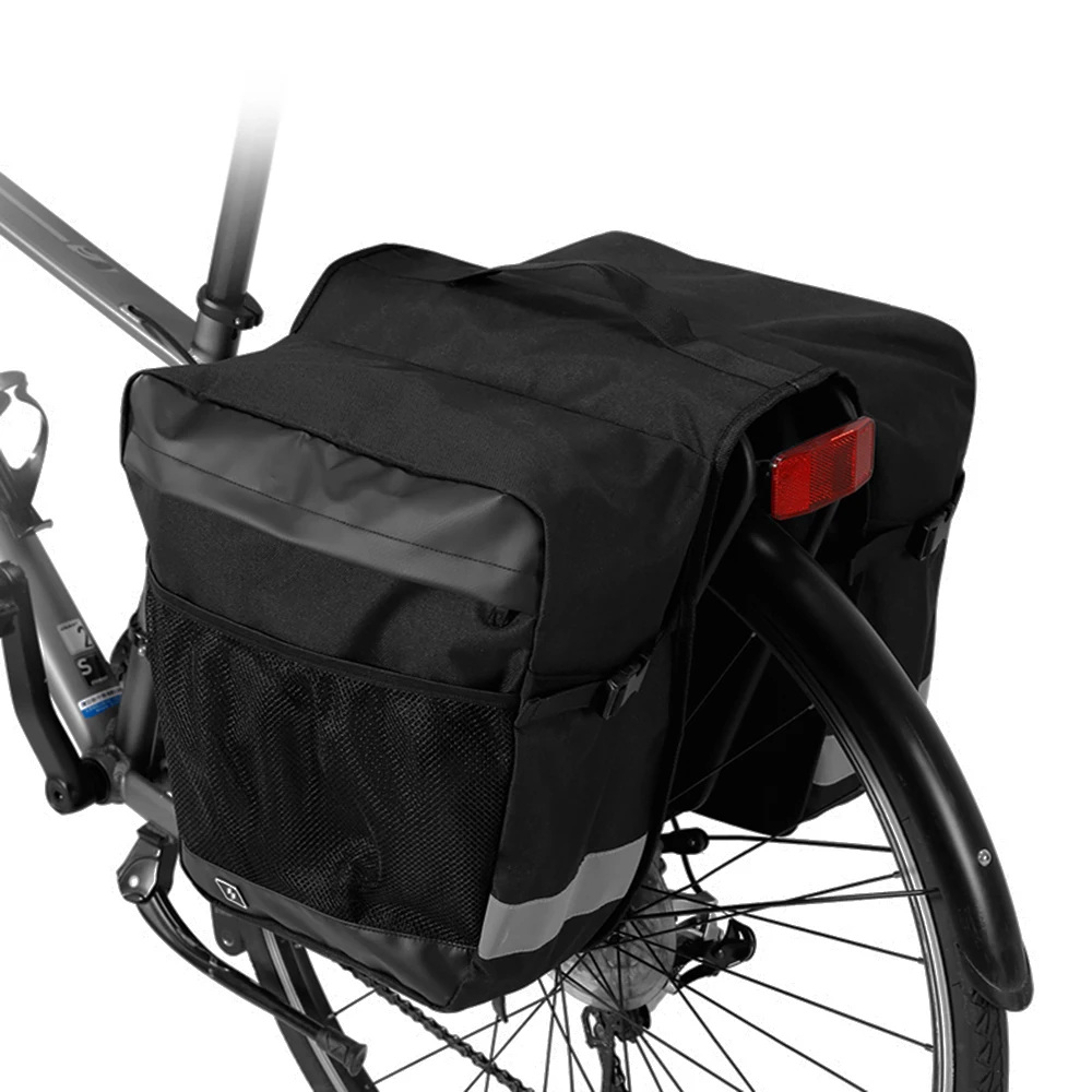 

Bicycle Trunk Bag 28L Large Capacity Cycling Bike Rear Rack Luggage Grocery Pannier Bag