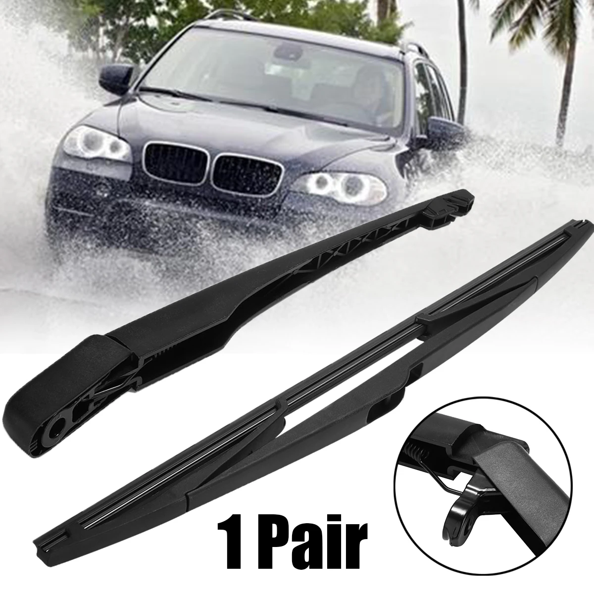 

Mayitr 1set High Quality Windshield Black Wiper Arm Blade For BMW X3 E83 2003-2010