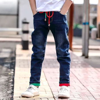 Brand Pants Kids Trousers Fashion Boys Jeans Children Ripped Leggings Spring Denim Clothes Baby Casual Jean Infant 4 to 14 Years 3