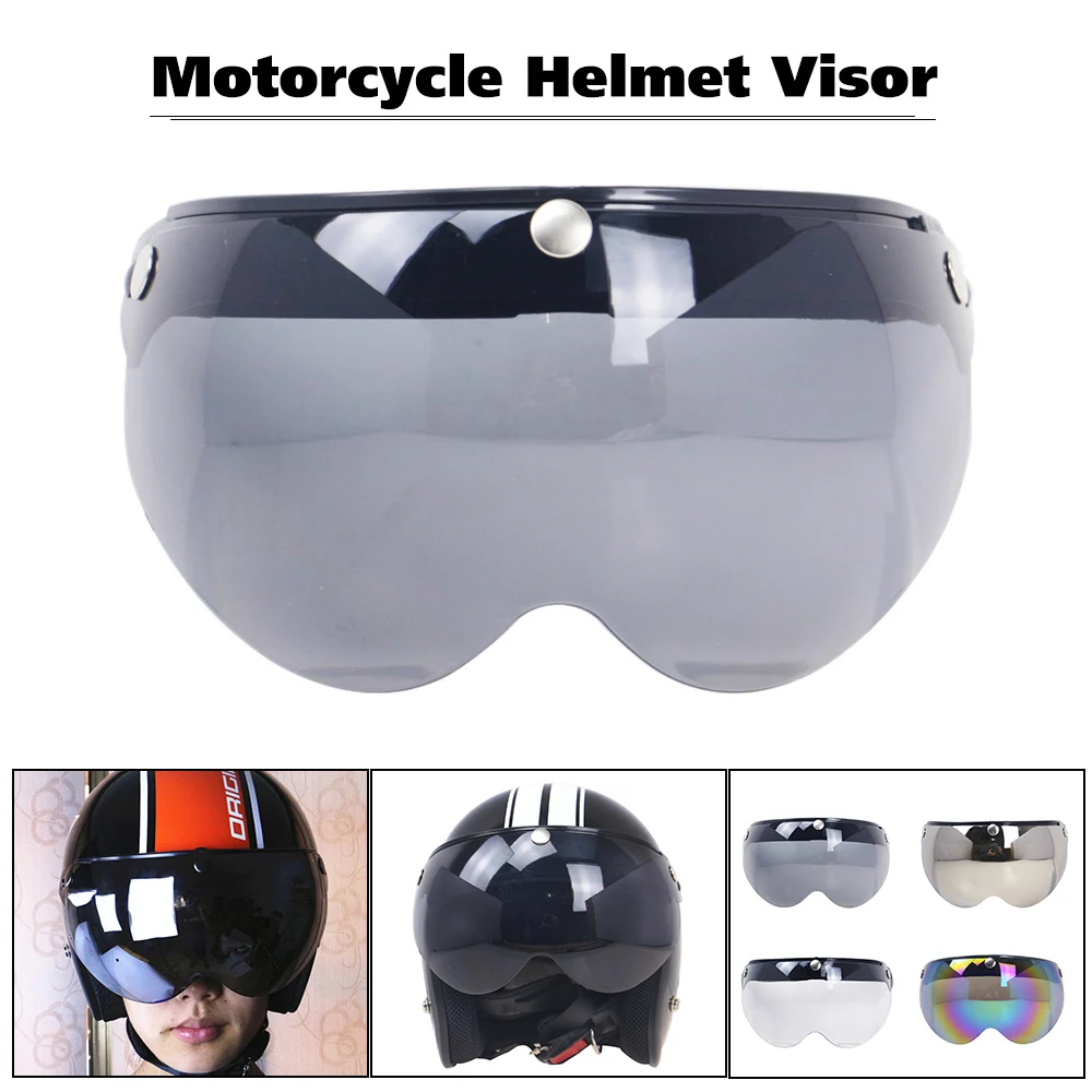 Универсальный ветрозащитный 3-оснастки Moto шлем солнцезащитные очки козырек спереди кожаный чехол из искусственной кожи(козырек ветрового стекла объектива