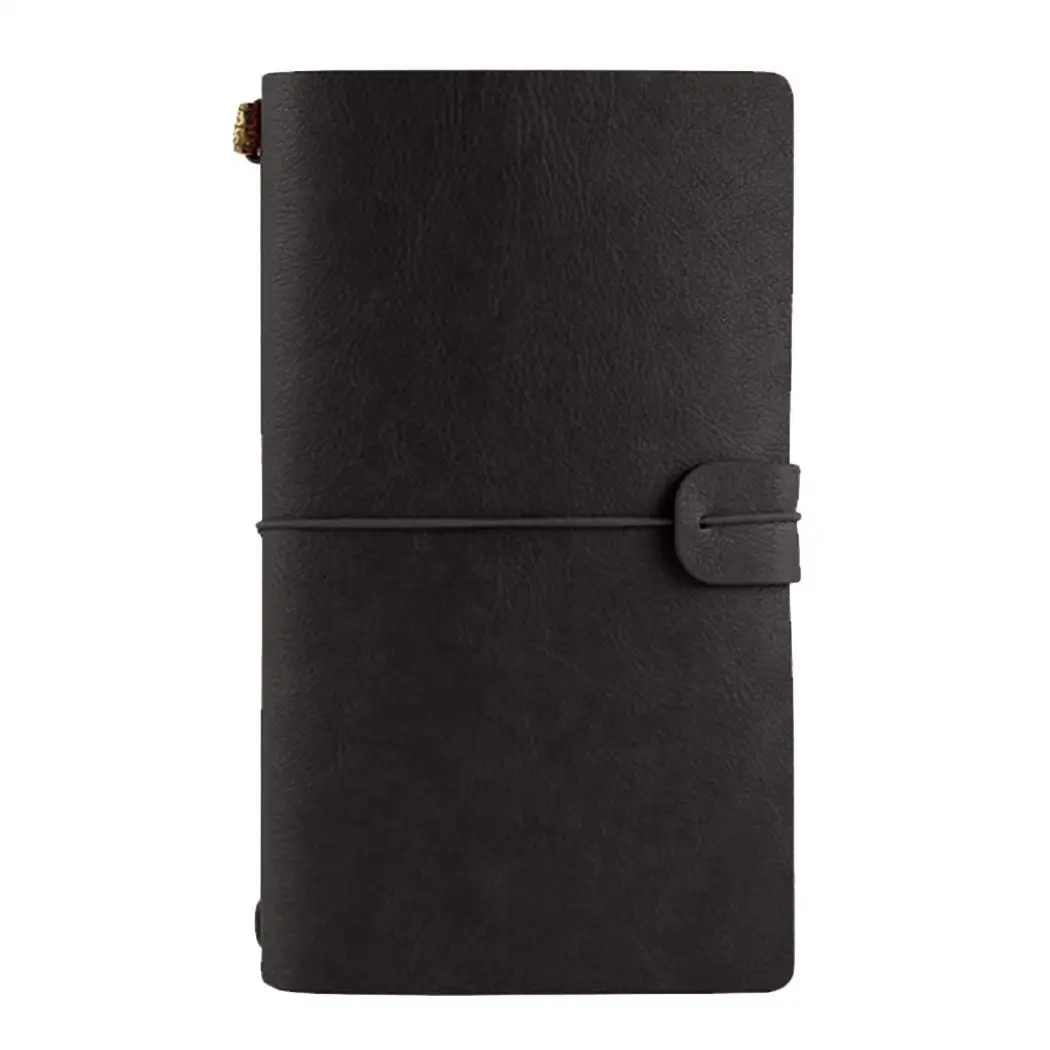 

200mm x 120mm Artificial Leather Cover Retro Style Paper Travel 0.35kg Notebook