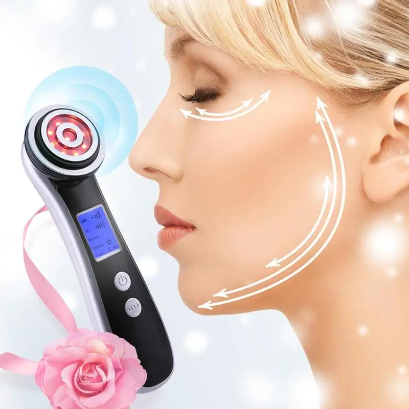 

Electroporation LED Photon Face Beauty Instrument Face Lift Skin Tightening Deep Cleansing Wrinkle Removal Beauty Device