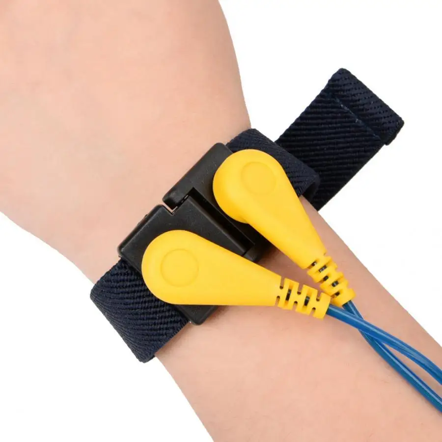

Anti Static Wristband Antistatic Wired Wrist Strap Band ESD Bracelet with Clip Antistatic Electricity Grounding Tools