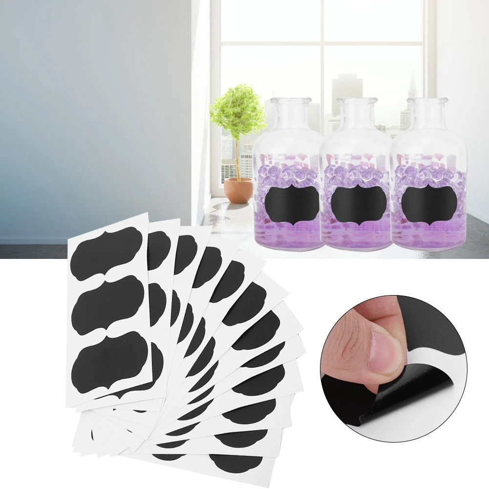 

DIY 36 Pcs/Set Slate Sticker Kitchen Jars Bottle Organizer Labels Tag Chalkboard Stickers Kitchen Sticker