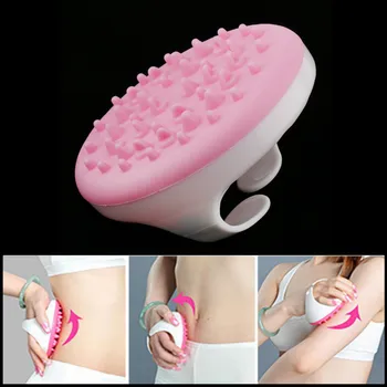 

Soft Handheld Bath Shower Body Anti Cellulite Massage Glove Full Body Relaxing Spa Massager Brush Mitt Pink