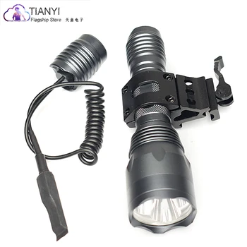 

520-535 nm wavelength Torch LED Tactical Flashlight Torch Pressure Switch with 1'' Offset Mount for Hunting Hiking flashlight