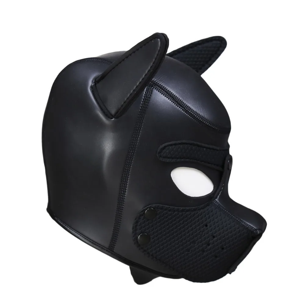 Price Sexy Dog BDSM Bondage Puppy Play Hoods Slave Rubber Pup Mask Fetish Adult Games Couples SM Flirting Games Toys For Erotic Hoods