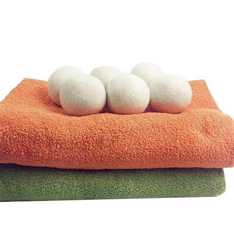 6X Wool Dryer Balls Wool Dryer 6pcs/Set Natural Reusable Laundry Practical Lot