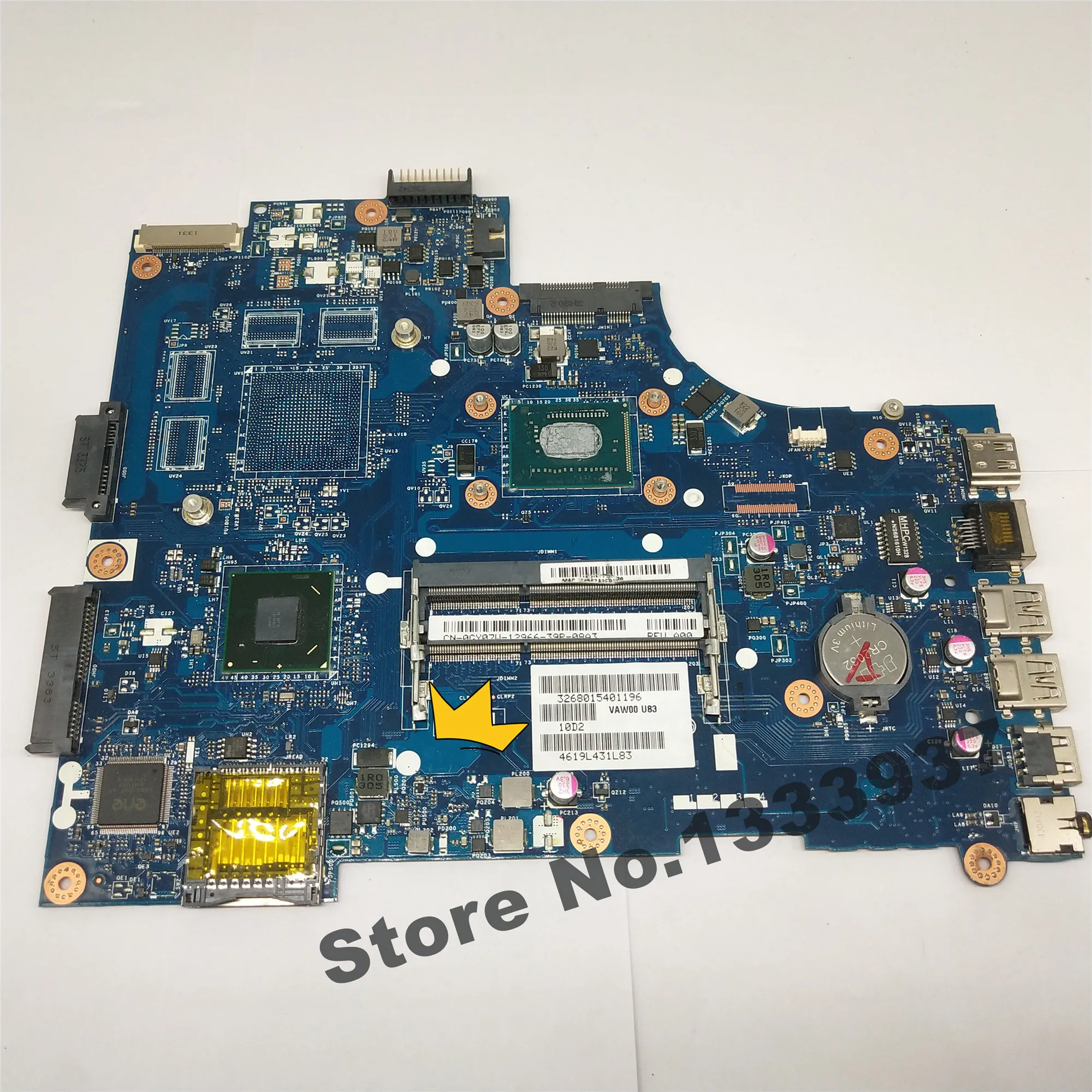 Материнская плата для ноутбука Dell inspiron 15 3521 5521 3721 основная 1017U VAW00 LA 9104P 0GY07W