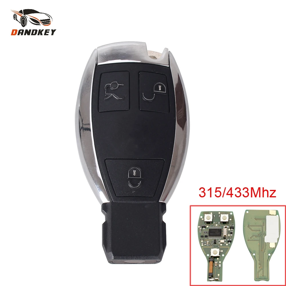 

Dandkey 3 Button 315/433MHz Smart Key For Mercedes Benz E200 E220 E230 Auto Remote Controller Key Support NEC And BGA 2000+ Year
