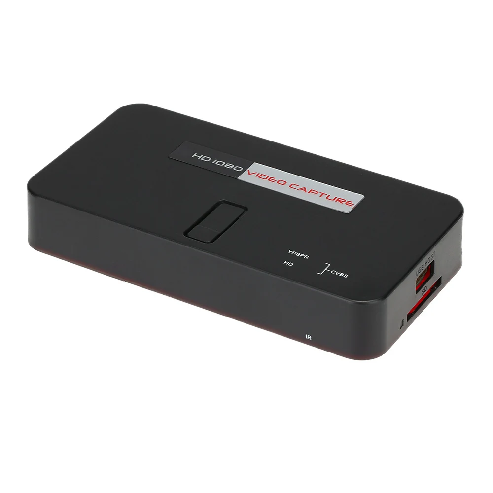 

HD Video Game Capture 1080P HD / YPbPr Component Composite Recorder into USB Disk SD Card For PS3 PS4 DVD Player Set-top Box