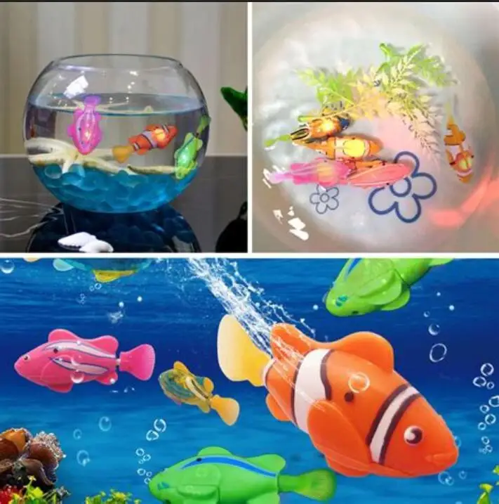 Игрушки для ванной привлекательный плавательный робот рыба Активированный в воде волшебный электронный Забавный гаджет интересные игрушки для детей