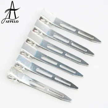 

Wholesale 2000pcs Silver Flat Base Duck Mouth Metal Ultrathin Hair Clips Salon Hairdressing Hairstyling Cutting Partition Steady