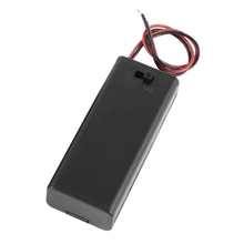 2 x 2 x AAA 3 V Battery Holder Case Box Wire ON / OFF Switch m Cover
