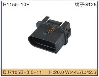 

5set 10P Automobile Waterproof Automotive Line Terminal Auto Wire Terminals Electrical 10 Pin Connectors Dj7105b-3.5-11