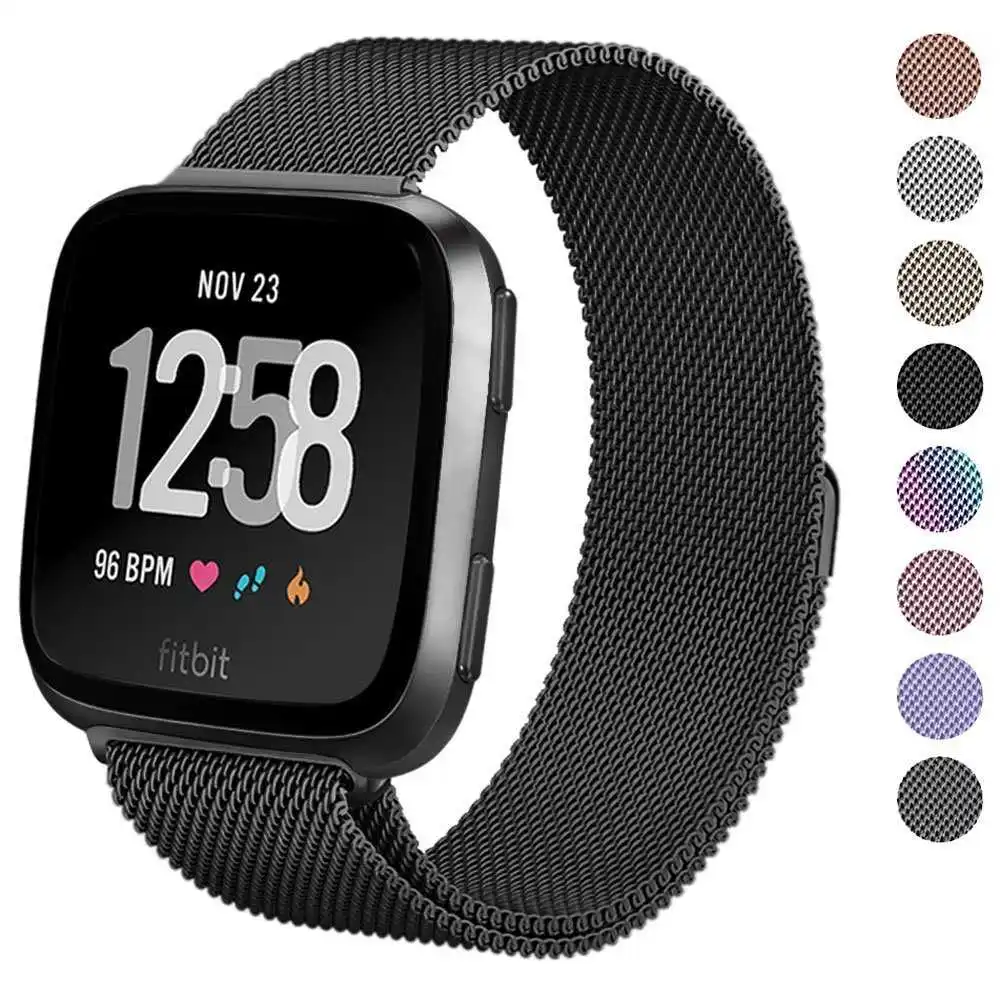 

For Galaxy Watch 46mm / Gear S3 Frontier Classic Band 22mm 20mm Milanese Loop Stainless Steel Bracelet Wrist Strap for Gear S2
