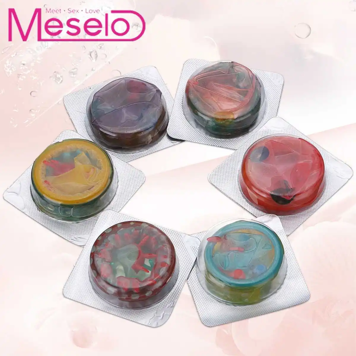 Презервативы Meselo 6 шт./кор. стимуляция точки G и вагины ультратонкие презервативы