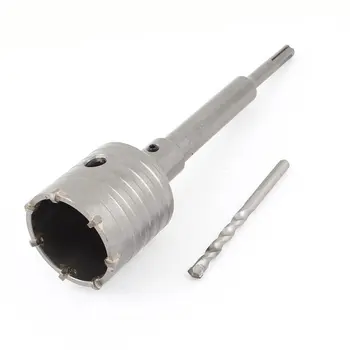 

1 sets Sourcing Map SDS Plus Shank Concrete Stone Metal Wall Hole Saw Drill Bit 60Mm Wrench