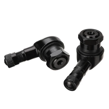 

Mayitr 2pcs 90 Degree Angle CNC Aluminum Valve Stem Motorcycle Wheel Tire Tubeless Valve Stems for 10mm 11.3mm Rim Wheel Parts