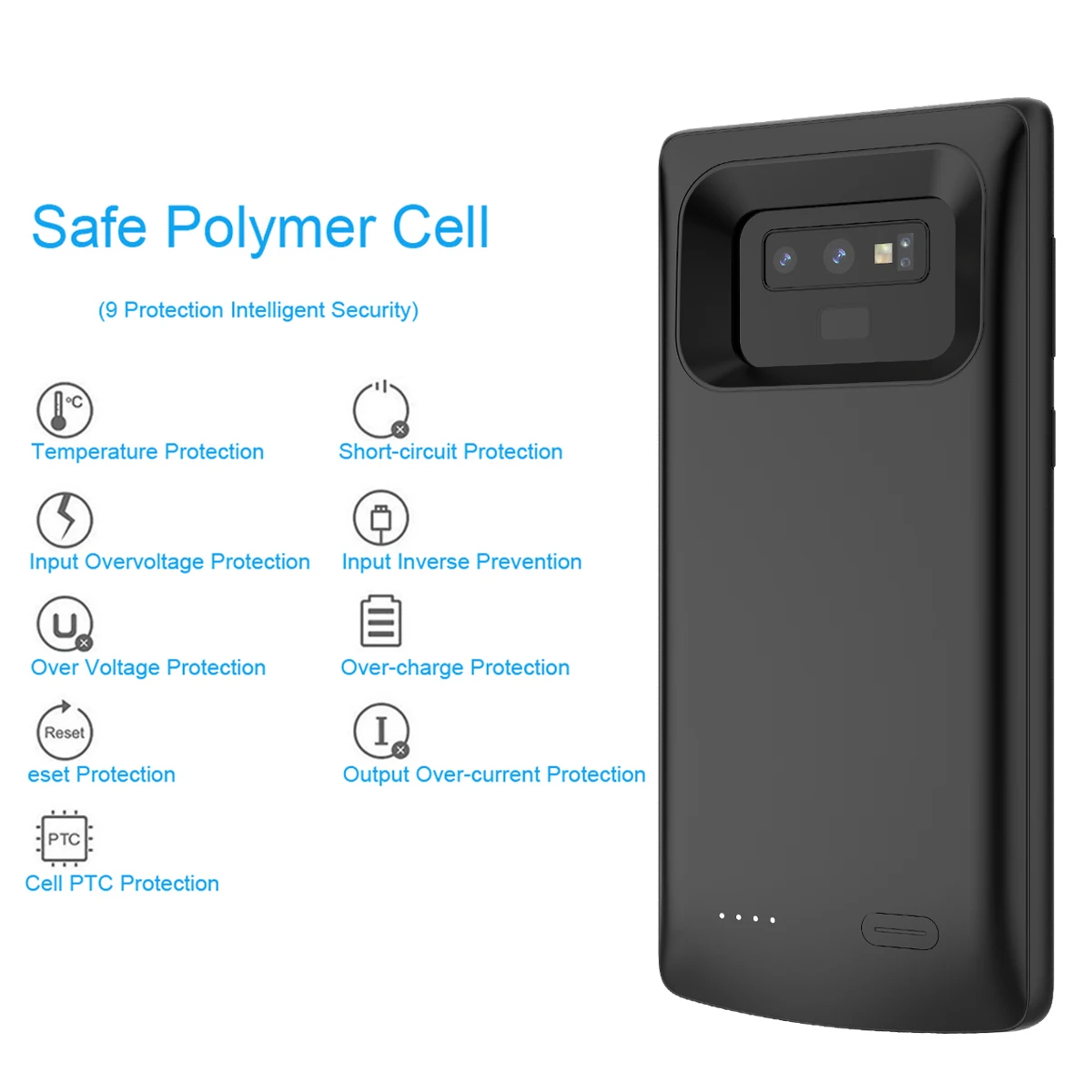 

For Samsung Galaxy Note 9/Galaxy S8 Battery Charger Case 5000mAh Power Bank External Backup Charger Protective phone Case Cover