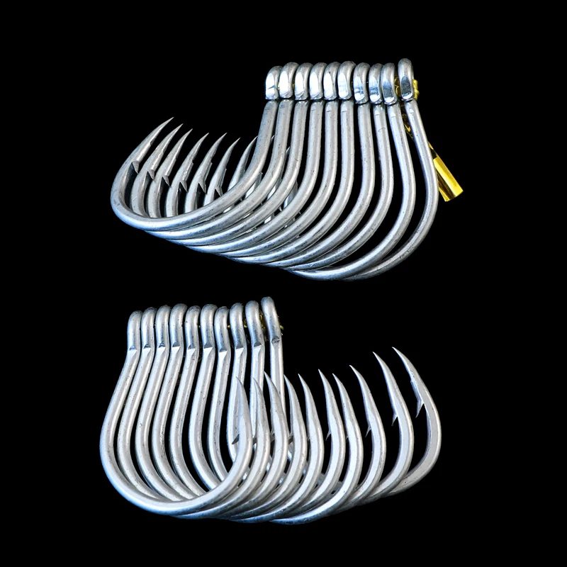 

Lure Single Hook Jig Barbed Hook Circle High Carbon Steel Sharp Fish Hooks 2/0 3/0 5/0 Strong Seawater Jigging Outdoor Fishing