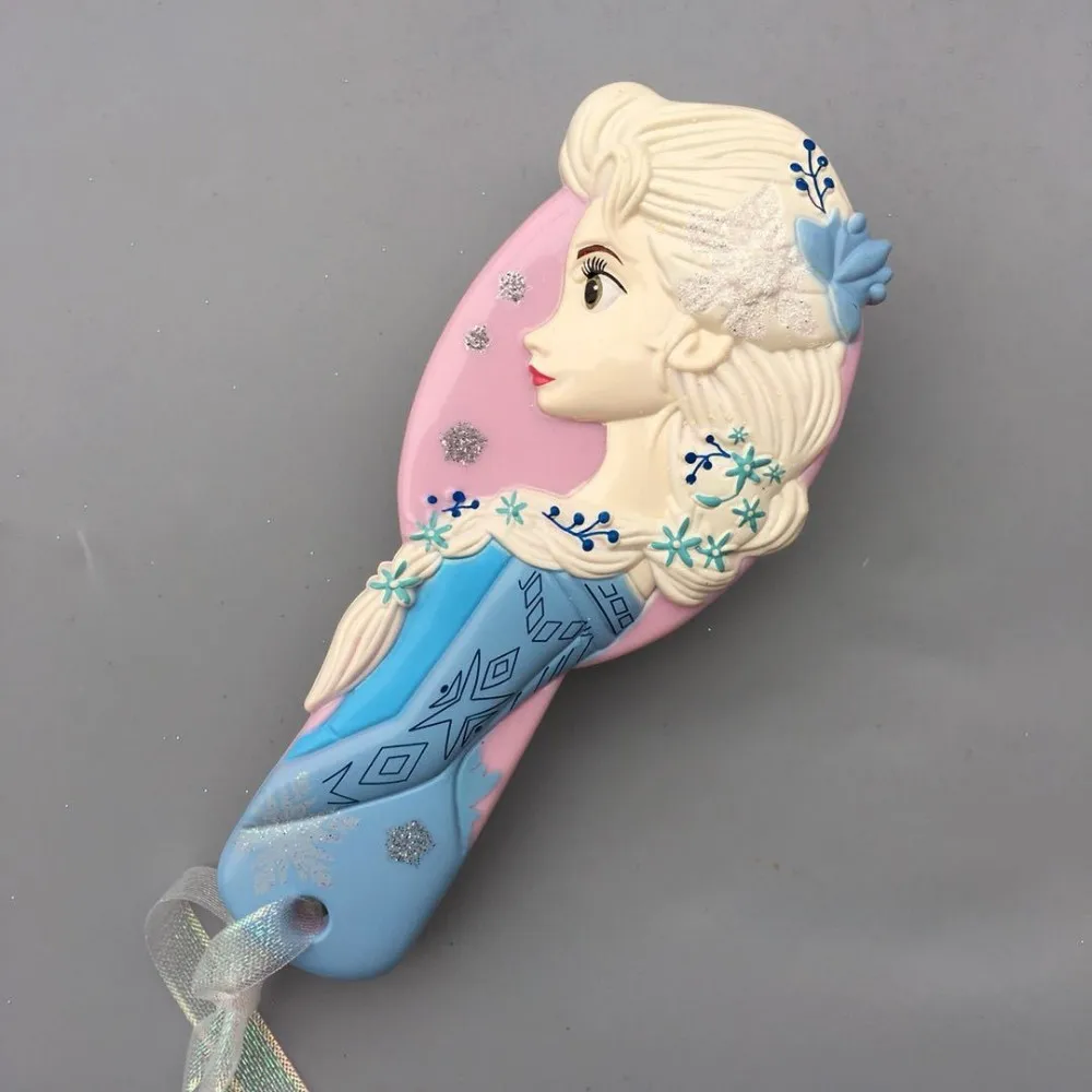 Disney Comb Princess Air Cushion Comb Set Cartoon 3D Stereo Frozen Elsa Ariel Comb Girl Headwear Hair Ring Accessories Set Disney Comb Princess Air Cushion Comb Set Cartoon 3D Stereo Frozen Elsa Ariel Comb Girl Headwear Hair Ring Accessories Set