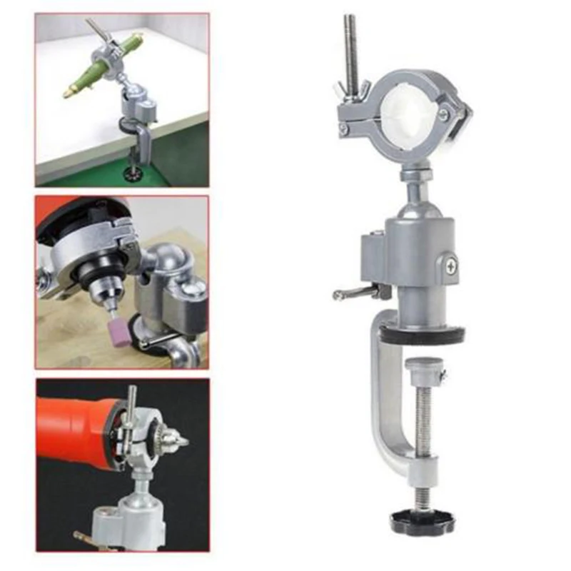 

1pc 26-31.5cm Universal Clamp-on Rotary Grinder Holder Bench Vise Electric Drill Stand Bracket high quality accessory part