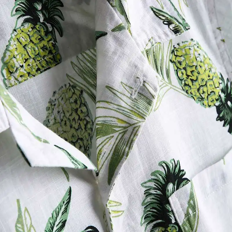 2019 Summer Hawaiian Shirts Tropical Mens Shirts Dress Short Sleeve Lapel Collar Beach Vacation Shirts Clothes Camisa Masculina
