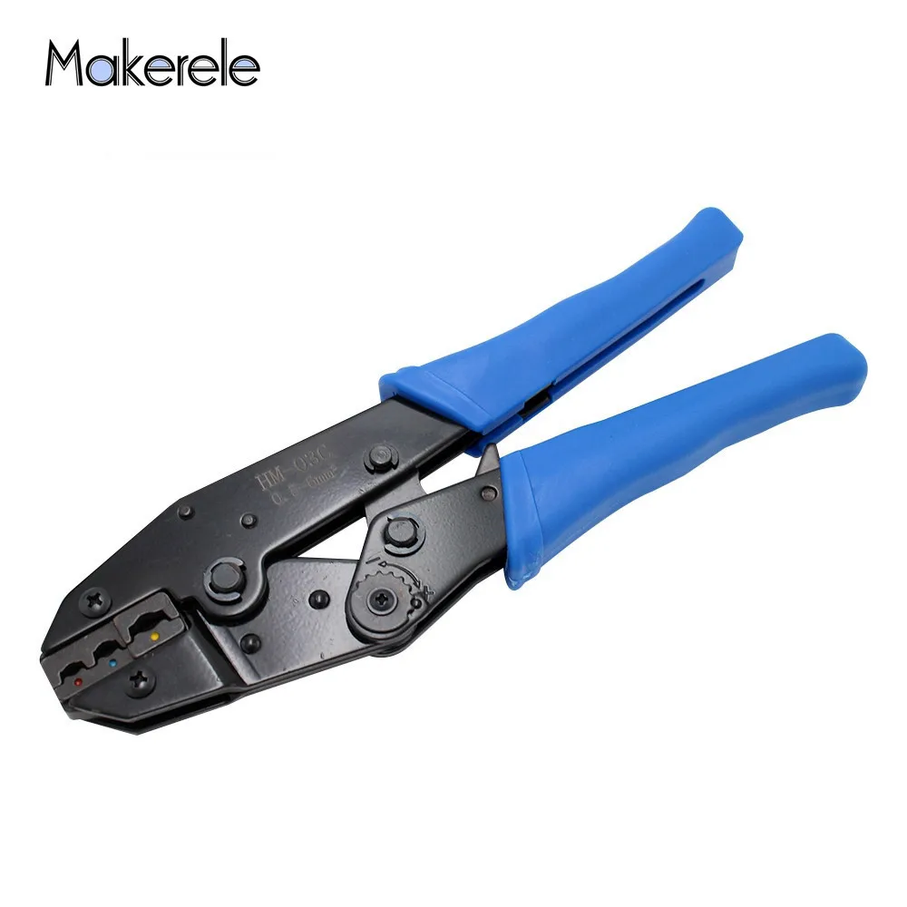 

Wire Terminal Crimping Tool HM-03C For Non-insulated Plugs Connectors 0.5-6mm Wire Connector Crimping Tool For Promotion 1 Pcs