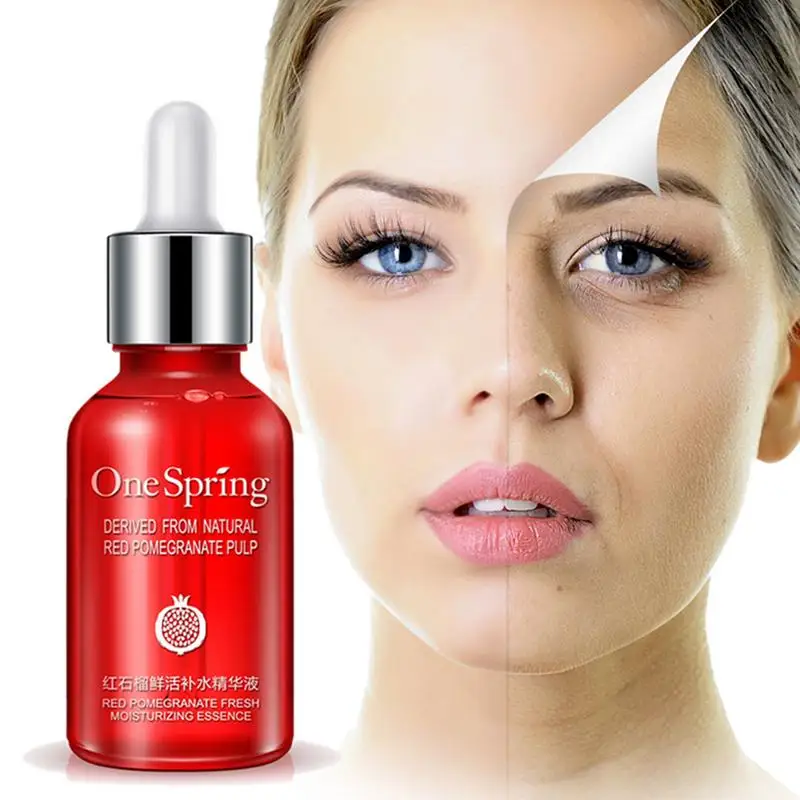 

Hyaluronic acid Serum Red pomegranate Whitening blemish Face Cream Anti-Aging Anti Wrinkle Moisturizing 100% pure plant extract4