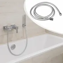 Гибкий шланг для душа из ПВХ высокого давления Серебряный Гладкий душ Hos для ванной ручной душевой головки мягкие шланги сантехнические