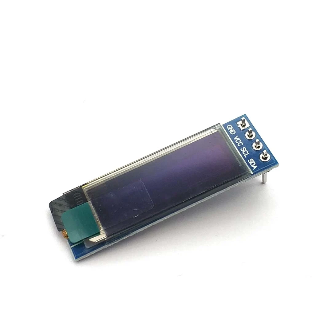 

0.91 Inch 128x32 IIC I2C White / Blue OLED LCD Display DIY Module SSD1306 Driver IC DC 3.3V 5V For Arduino