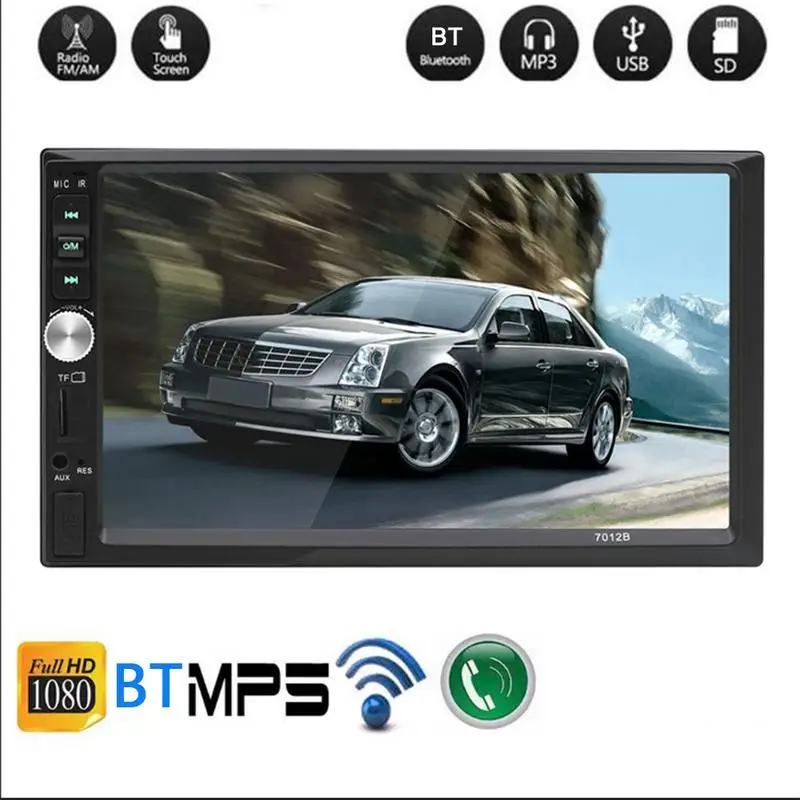 Автомобильный радиоприемник HD 7 дюймов автомобильный MP5 плеер с поддержкой Bluetooth