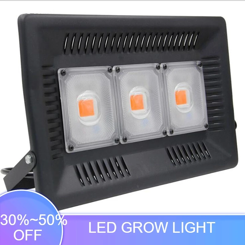 

BEYLSION AC85-265V LED Grow Light Full Spectrum 100W 200W 300W IP67 COB Grow LED Flood lamp for Plant Hydroponic Greenhouse