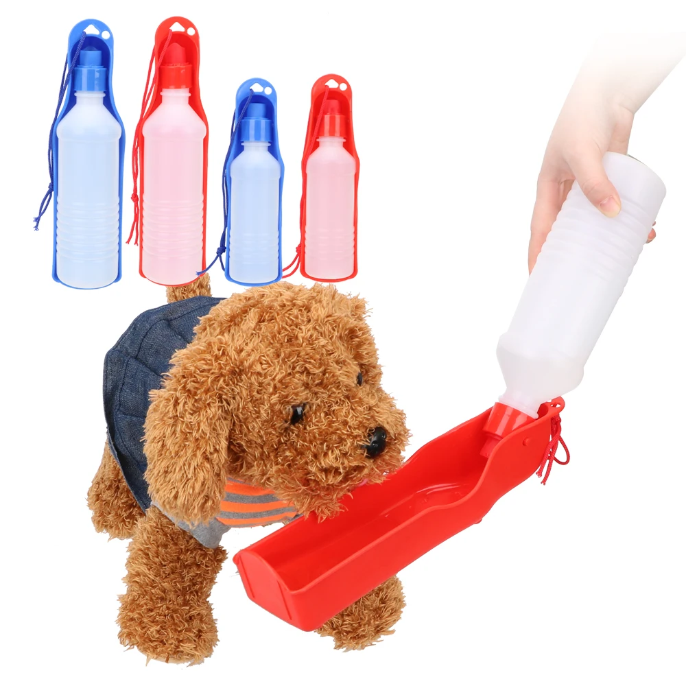 

Dog Travel Water Bottle Outdoor Pet Puppy Bowl Pet Dispenser Portable Dog Cat Drinking Water Feeder Foldable