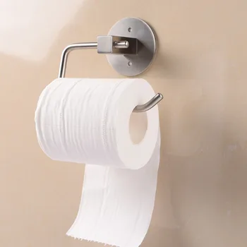 

Toilet Paper Holder No Drill Wall Mounted Roll Storage Paper Roll Holder Tissue Holder for Restroom Bathroom Kitchen