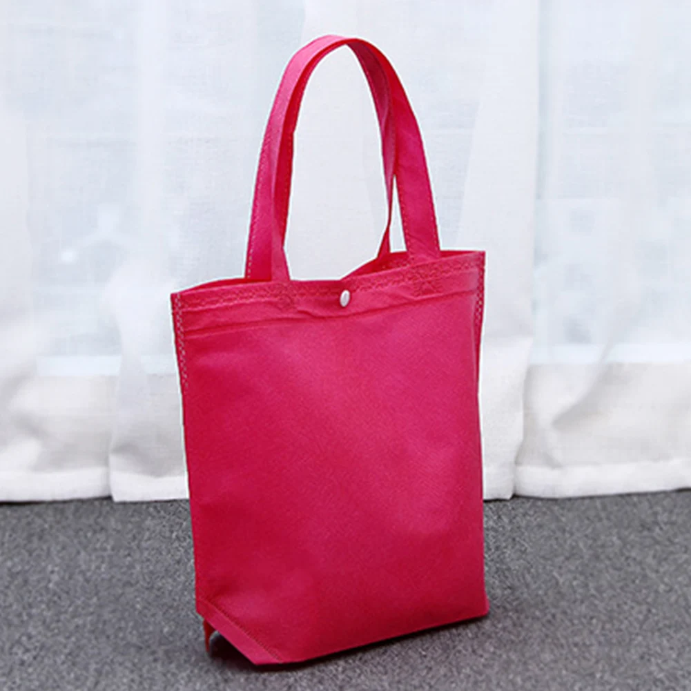 New Arrival Quality Reusable Foldable Button Shopping Bag Durable Non-Woven Tote Pouch Storage Handbag Grocery Eco Friendly Bags New Arrival Quality Reusable Foldable Button Shopping Bag Durable Non-Woven Tote Pouch Storage Handbag Grocery Eco Friendly Bags