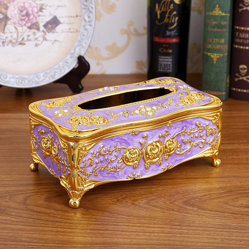 

Retro Tissue Case Box Container Napkin Holder Cover Towel Napkin Papers Holder Storage Box Case Home Living Room Hotel Decor