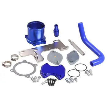 

EGR Valve Kit Auto Parts EGR Valve Cooler Delete For Ram 10 Aluminum Alloy Faster Turbine Spool Improve Performance