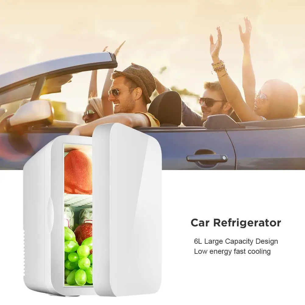 ^*Best Offers Mini Refrigerator 6L 12V Car Refrigerator 220V Car Home Dual-Use Thermoelectric Mini Fridge Cooler Warmer Auto Refrigerator