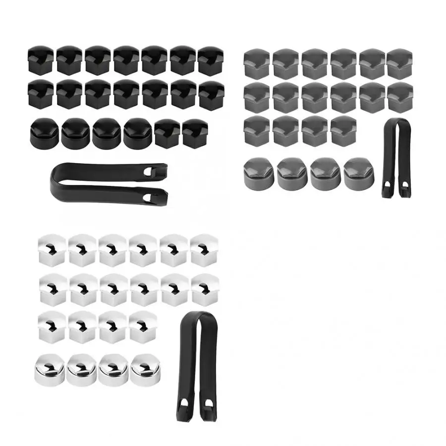 

20pcs 17mm Nut Car Wheel Auto Hub Screw Protection Anti-theft Cover Cap for Audi Car high quality accessories