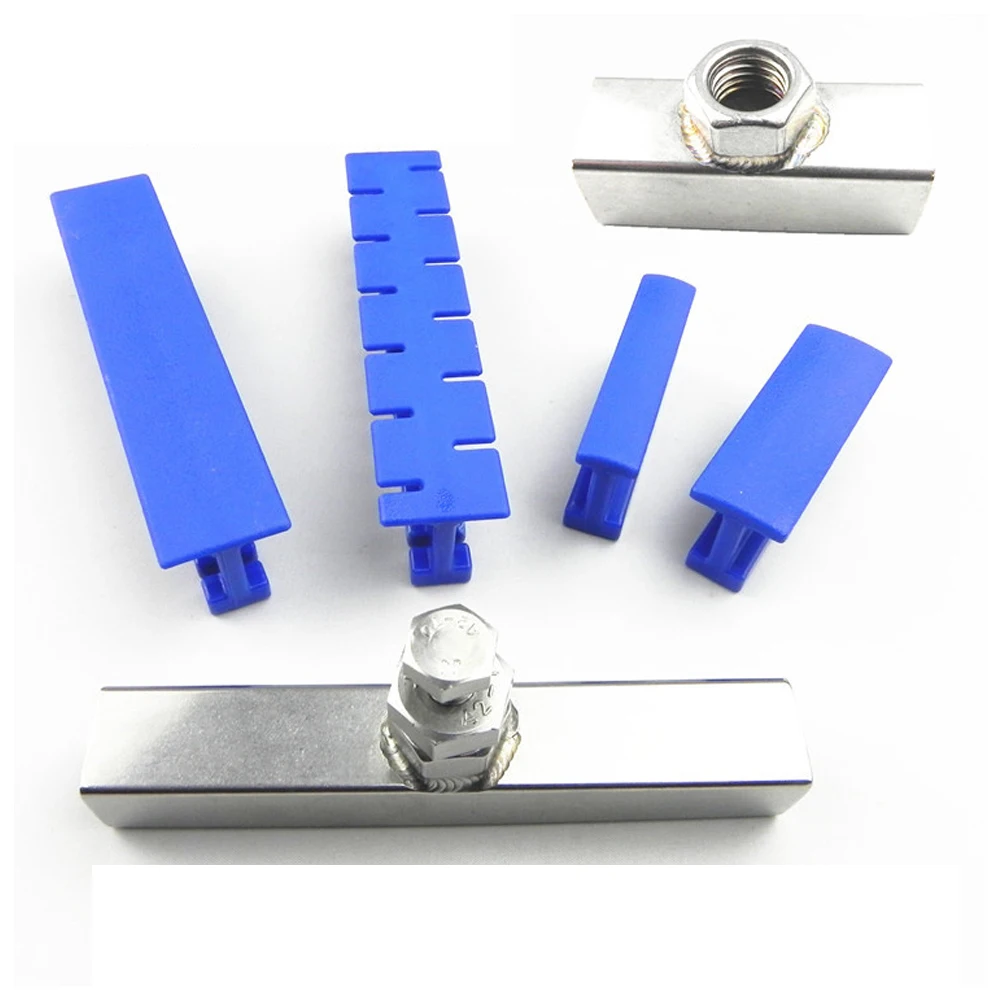 

6 Pcs Car Body Paintless Dent Hail Repairing Tool Plastics Puller Line Pull Row Automobile Set